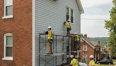 Vinyl siding installation in Pittsburgh, PA for a residential exterior upgrade