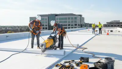 Commercial roofing service in Pittsburgh, PA protecting local businesses from severe weather