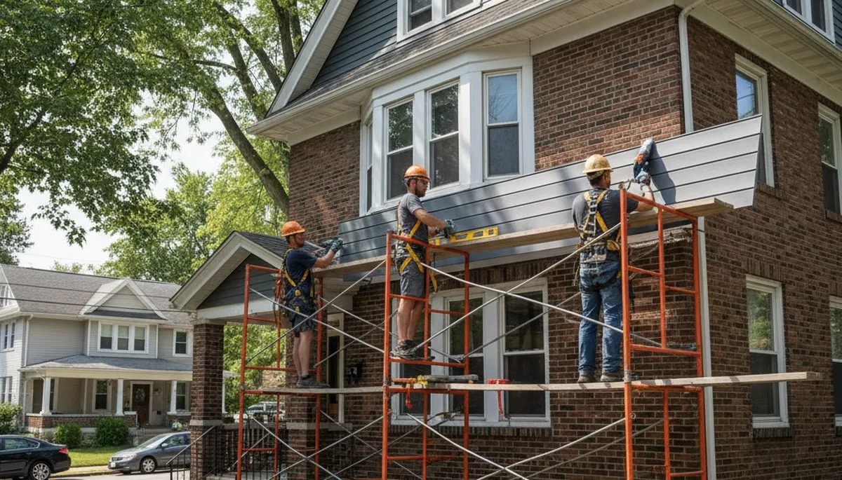 Vinyl siding installation in Pittsburgh, PA for a residential exterior upgrade