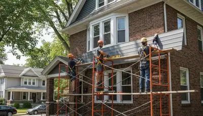 Vinyl siding installation in Pittsburgh, PA for a residential exterior upgrade
