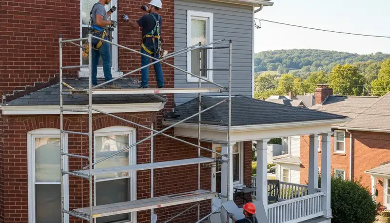 Vinyl siding installation in Pittsburgh, PA for a local home exterior upgrade