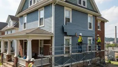 Vinyl siding installation in Pittsburgh, PA by a professional siding contractor