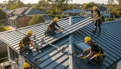 Metal roofing installation in Pittsburgh, PA for durable weather protection on a home