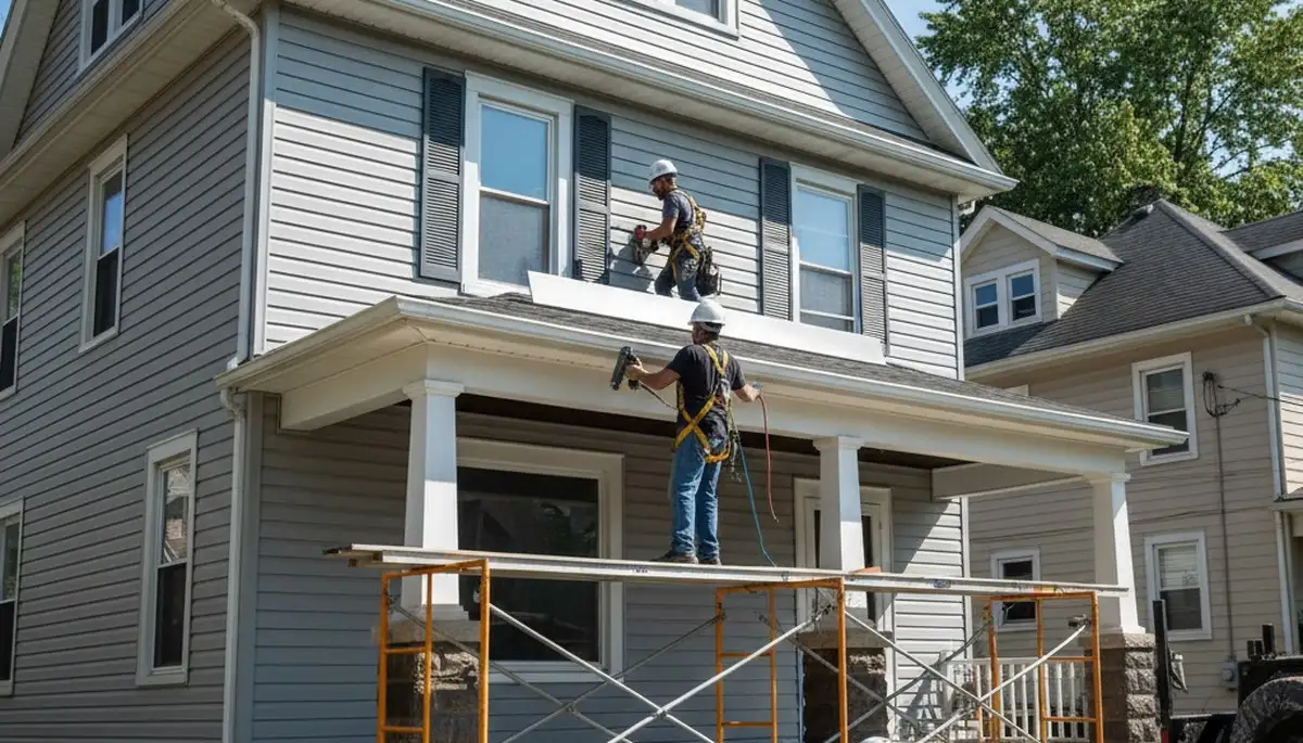Vinyl siding installation in Pittsburgh, PA for a residential home exterior