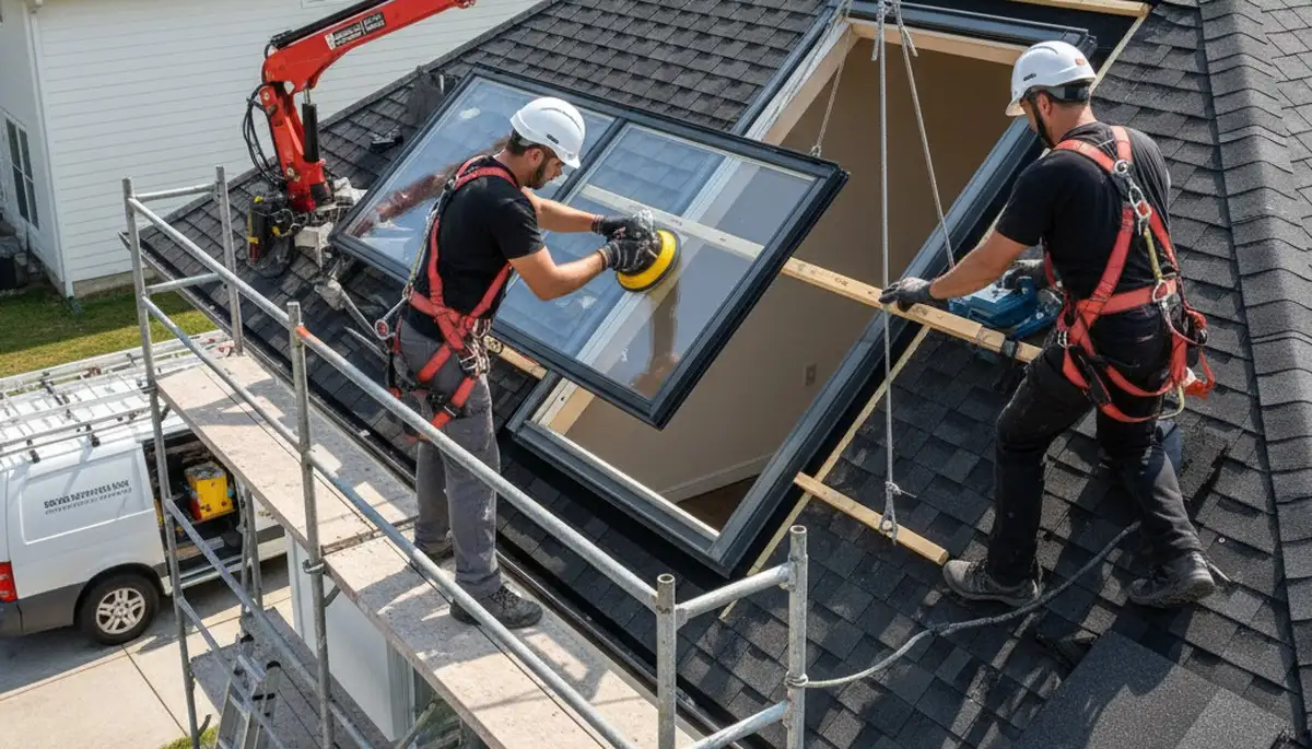 Skylight installation by FX Remodeling & Exteriors in Pittsburgh, PA for brighter, energy-efficient home interiors