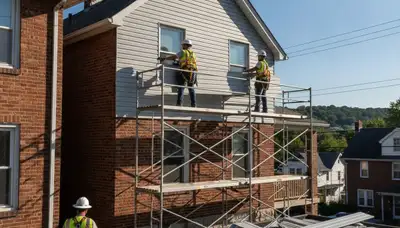 Vinyl siding installation service in Pittsburgh, PA for home exterior renovation