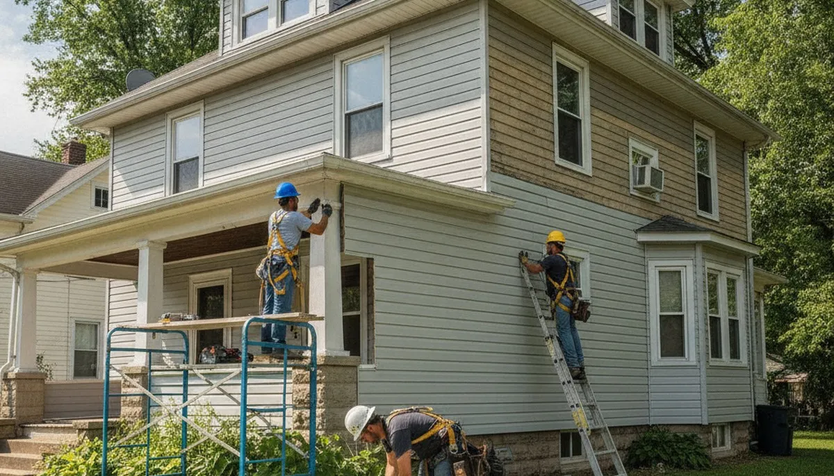 Vinyl siding installation in Pittsburgh, PA for a local home exterior upgrade